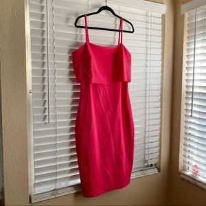 SOPRANO magenta bodycon dress